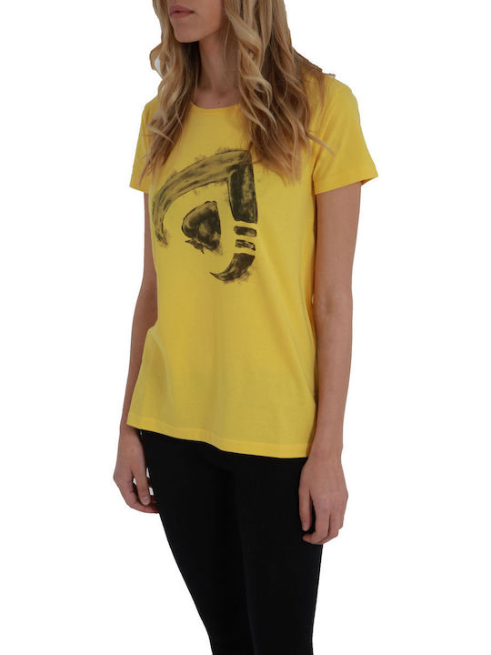 Sneak Aces Damen T-shirt Polka Dot Yellow