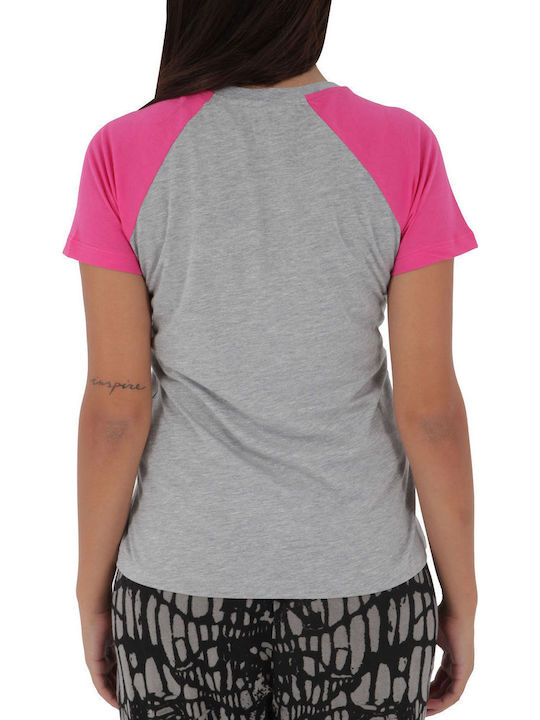Women's Blouse Cotton Short Sleeve Gray