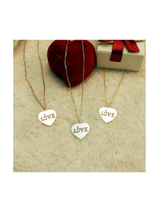 Personal Jewel Necklace with design Heart from Silver