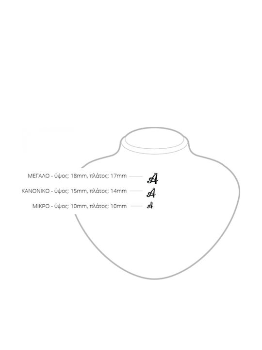 Personal Jewel Charm Monogramm "A" aus Vergoldet Silber mit Zirkon