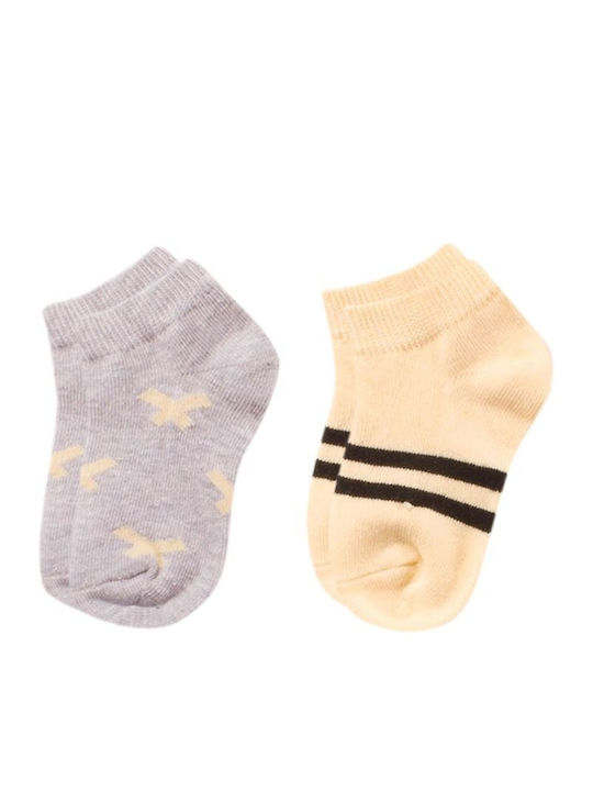 Biorganic Kids' Ankle Socks Multicolour 4 Pairs