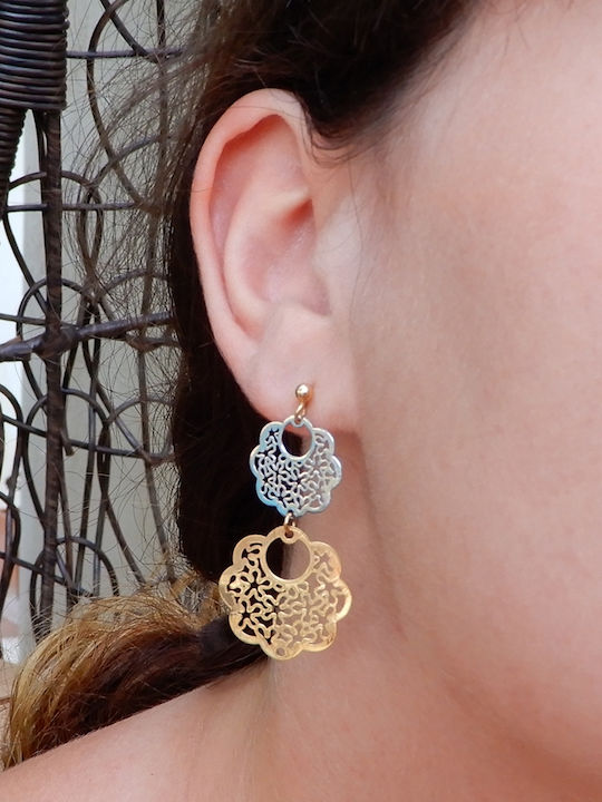 Art d or Earrings Dangle in 9K White Gold Art d or Earrings Dangle in 9K White Gold