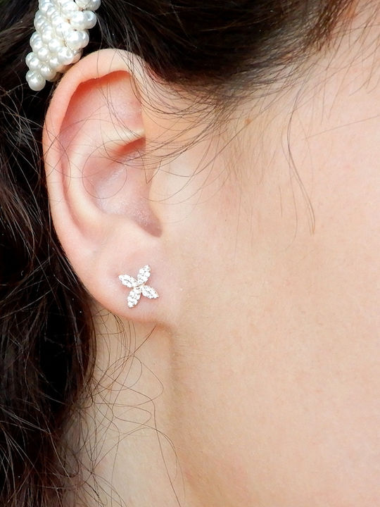 Art d or Earrings made of Pink Gold with Stones