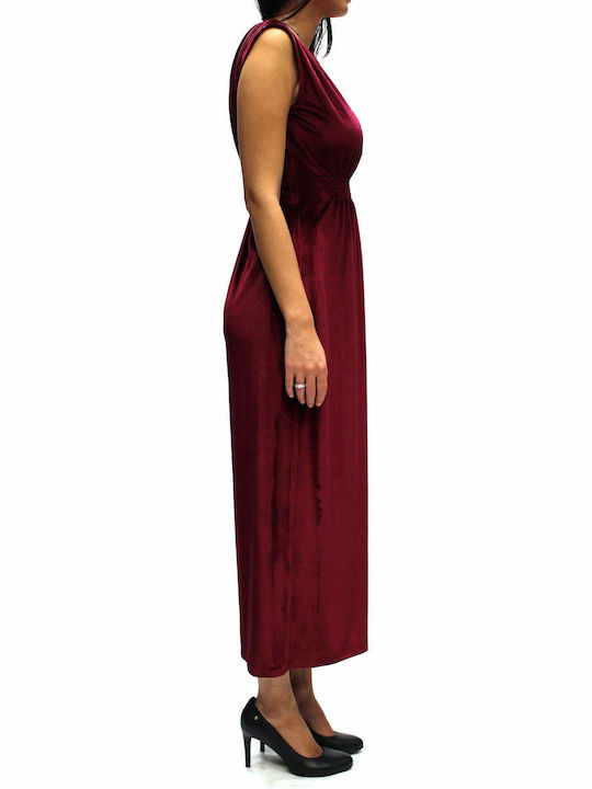 MY T Midi Abendkleid Burgundisch