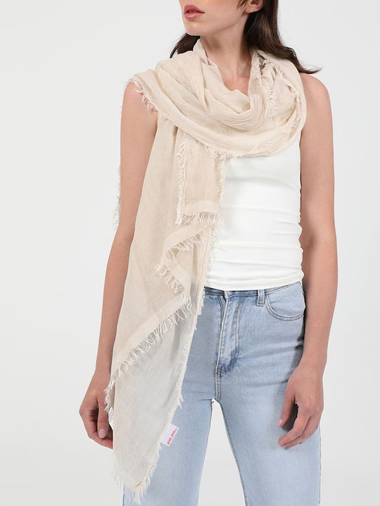 Folli Follie Women's Mătase Scarf Beige