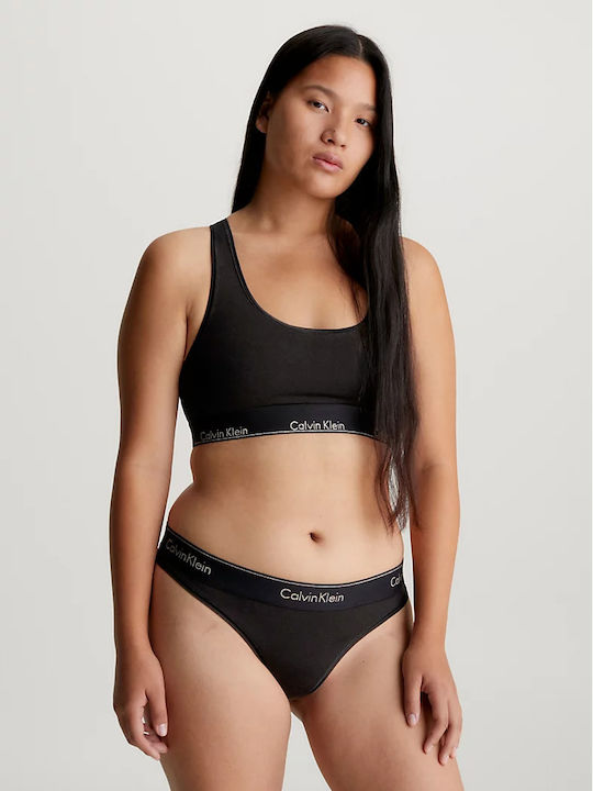 Calvin Klein Комплект Дамско Бельо Сутиени с Плъзгащ се Black