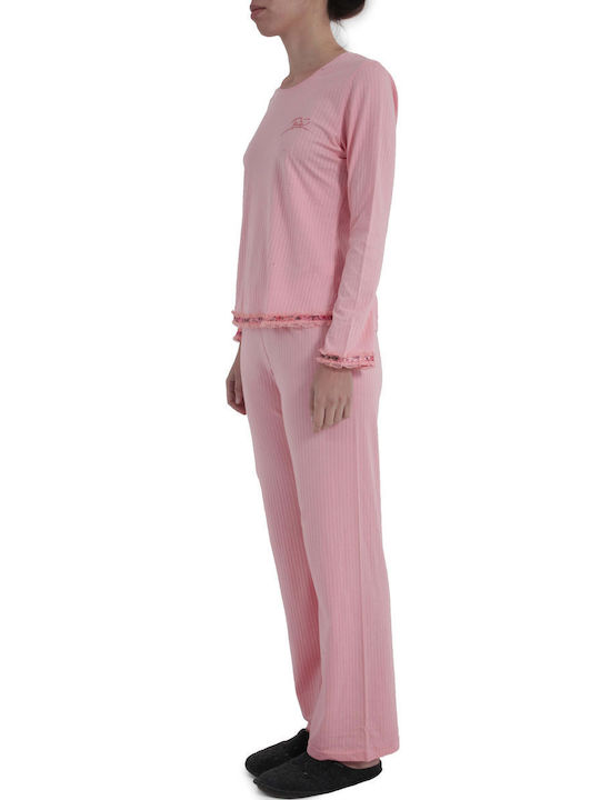 Tata Italia Winter Women's Pyjama Set Cotton FARD 1727-FARD