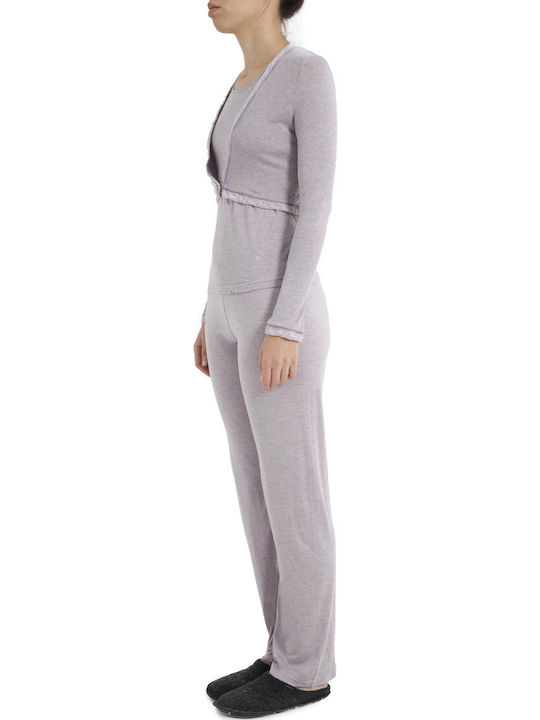 Tata Italia Winter Women's Pyjama Set Gray