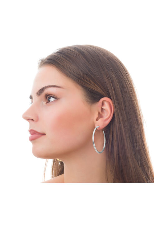 Verorama Earrings Hoops made of Silver