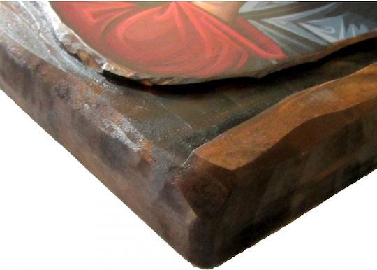 IconsGR Εικόνα Ιησούς Χριστός Ξύλινη 52x28εκ.