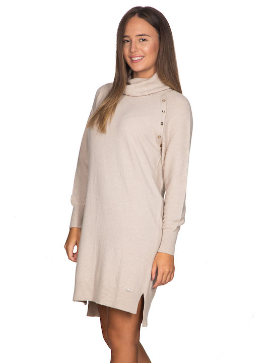 Mini Kleid Beige