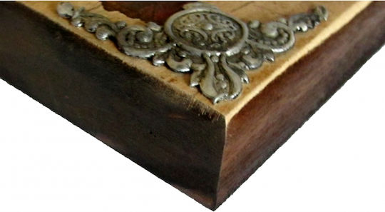 IconsGR Εικόνα Свети Герасимос Дърво 16x21см.
