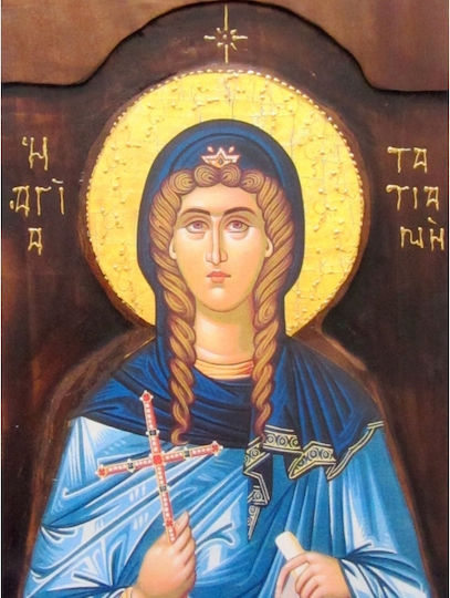 IconsGR Image Saint Tatiana Wooden 52x28cm