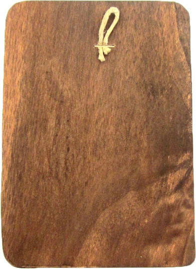 IconsGR Image Saint Catherine Wooden 20x20cm
