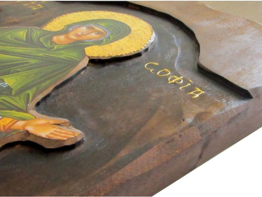 IconsGR Εικόνα Света София Дърво 52x28см.