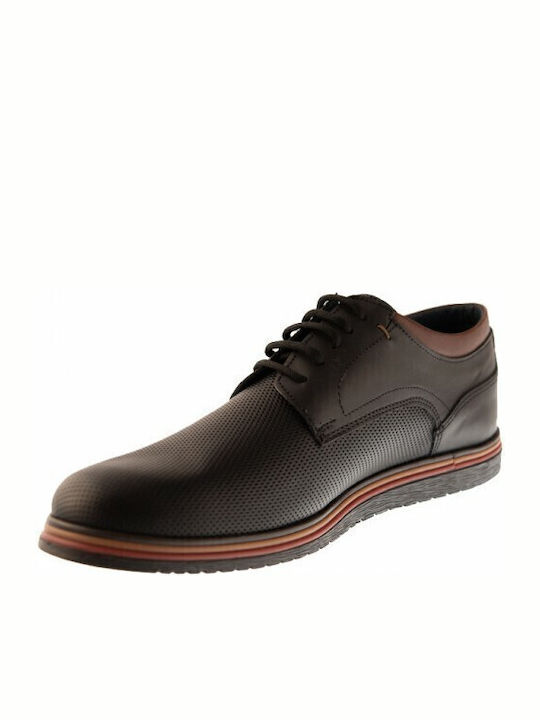 Leder Herren Freizeitschuhe Schwarz