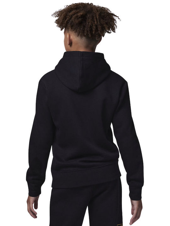 Jordan Fleece Kinder Sweatshirt mit Kapuze Μαύρο