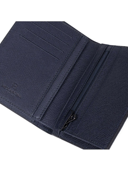 Leder Herren Geldbörse Karten mit RFID Blau
