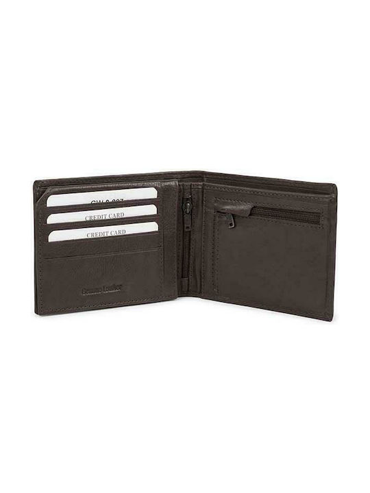 Kypraiosleather Men's Leather Wallet Brown