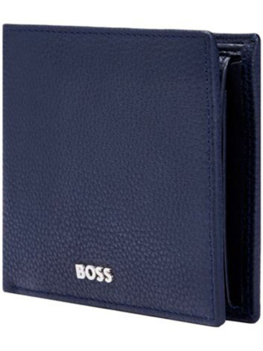 Leather Men's Wallet Classic Blue