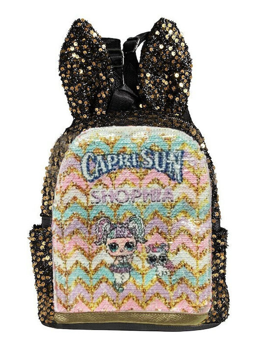 Kinder Rucksack Gold 25x11x40cm