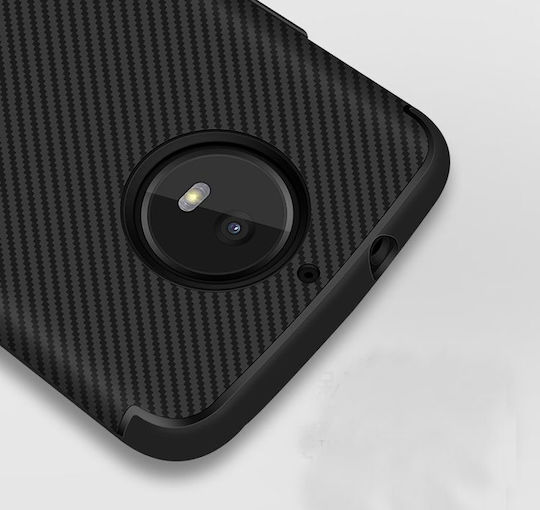Motorola Back Cover Σιλικόνης Μαύρο (Moto G5S)