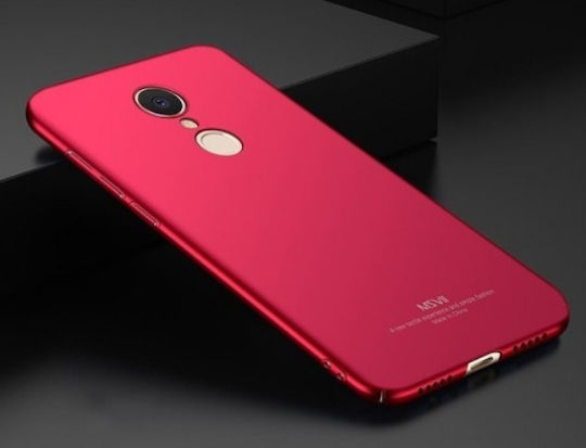 MSVII Super Slim Σκληρή Back Cover Πλαστικό Κόκκινο (Redmi 5 Plus)