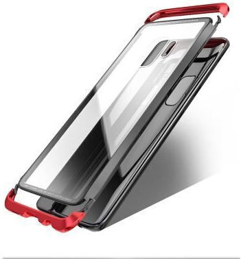 Luphie Double Dragon Alluminium Книга Пластмаса Черен (Galaxy S9)