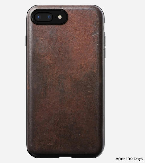 Nomad Rustic Silicone Back Cover Brown for iPhone 8/7 Plus