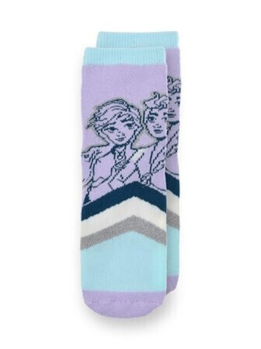 Disney Παιδικές Κάλτσες Αντιολισθητικές Frozen Λιλα Disney Παιδικές Κάλτσες Αντιολισθητικές Frozen Λιλα
