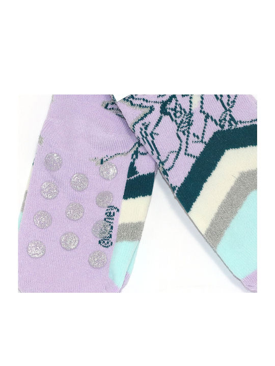 Disney Kids' Socks Non-Slip Frozen Lilac