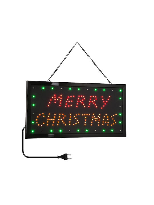 GloboStar Illuminated Christmas Figure Sign Length 48cm