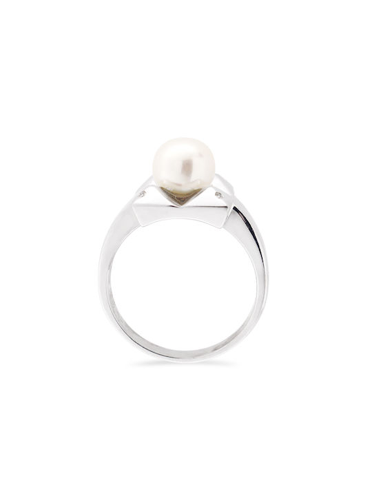 Margaritari Ring with Pearls made of Silver