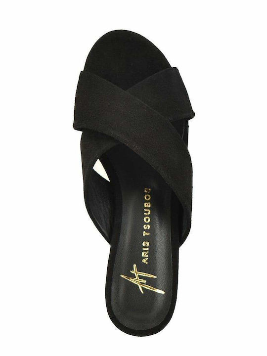 Flache Sandalen für Damen in Schwarz Farbe