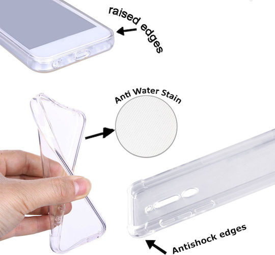 Volte-Tel Antishock TPU Back Cover Silicone Transparent (Galaxy A40)