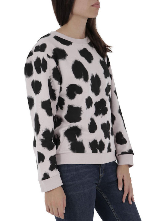 Γυναικεία Μπλούζα Βαμβακερή Μακρυμάνικη Animal Print Μαύρη