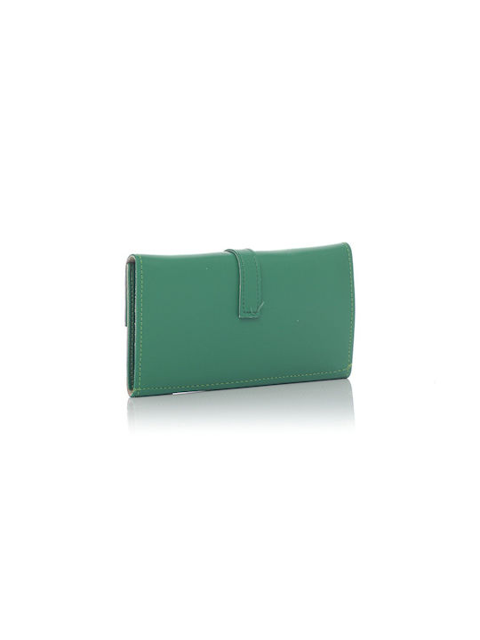 David Polo Large Women's Wallet Coins Green