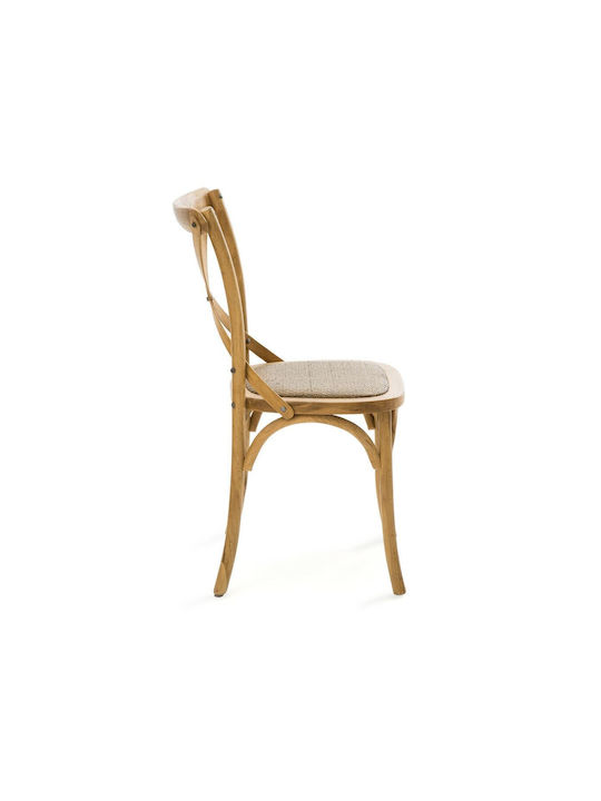 Cafe Wooden Chair Brown 53x49x89cm 2pcs