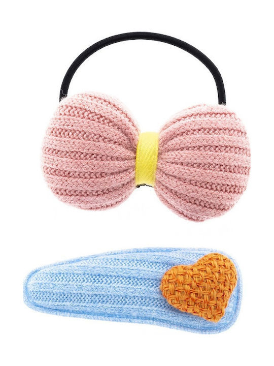 Matilda Set Kids Hair Clips with Clips / Rubber Band Multicolour 2 Pieces Matilda Set Kids Hair Clips with Clips / Rubber Band Multicolour 2 Pieces