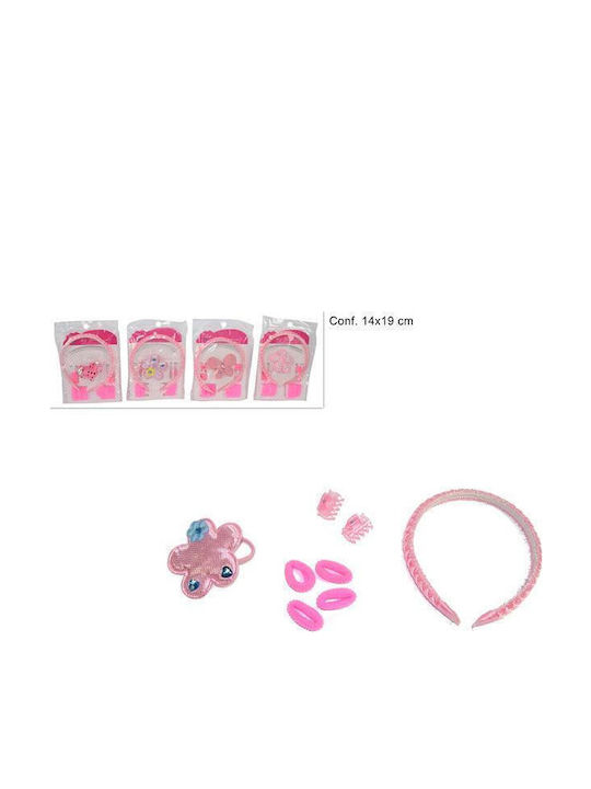Due esse Kinder Haarspangen Set mit Haarspange Gummiband Stirnband Blume in Rosa Farbe Due esse Kinder Haarspangen Set mit Haarspange Gummiband Stirnband Blume in Rosa Farbe