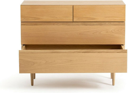 Comoda pentru Dormitor Lemnoasă cu 4 sertare 45x45x80buc