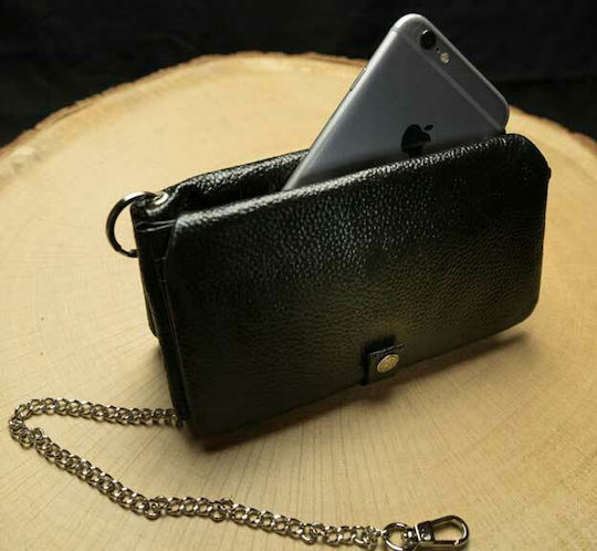 Original Kavatza Leather Tobacco Pouch With Magnetic Clasp Black