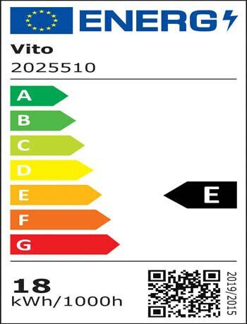 Vito Кръгла Вграден LED Панел 18W с Неутрално бяло Светлина 4000К