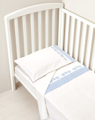 Prenatal Baby Crib Bedding Set 3pcs White