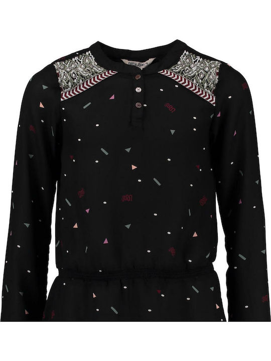 Children's Dress Long Sleeve Black