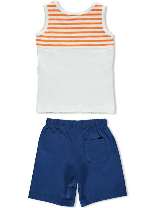 Brums Kids Set with Shorts Summer 2pcs White