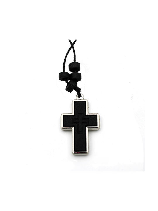 Black Cross Double Sided with Cord