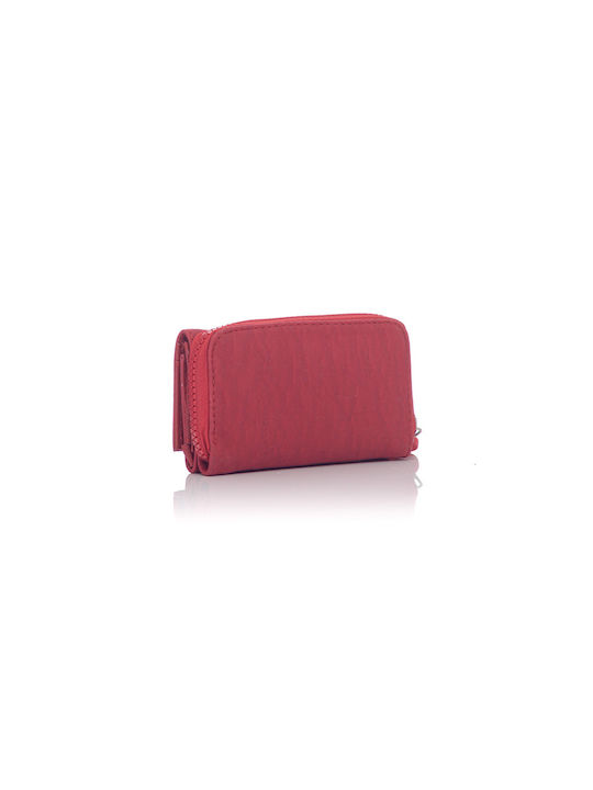 David Polo Small Fabric Women's Wallet Coins Red