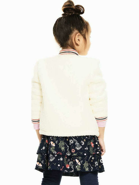 Kids Sweatshirt Cardigan Ecru Sweat