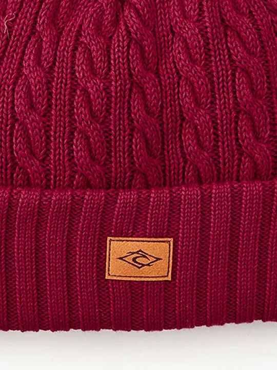 Rip Curl Original Surfers Reg Beanie Männer Beanie mit Strickmuster in Rot Farbe